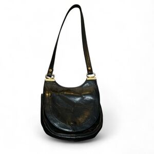 Chic Black Leather Shoulder Bag